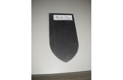 Кровельный сланец черный Штык лопаты 4-6 мм размер 40*20 см